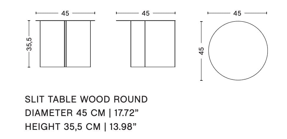 Круглый деревянный журнальный столик In Stock Hay ARCH-00047793 - Вид №2