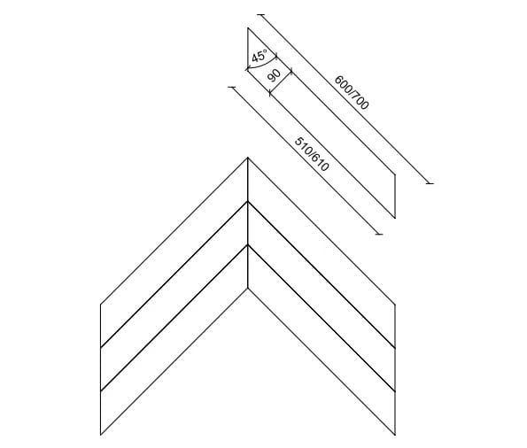 Дубовый паркет Bassano Parquet геометрия-Шипы ARCH-00002225 - Вид №2