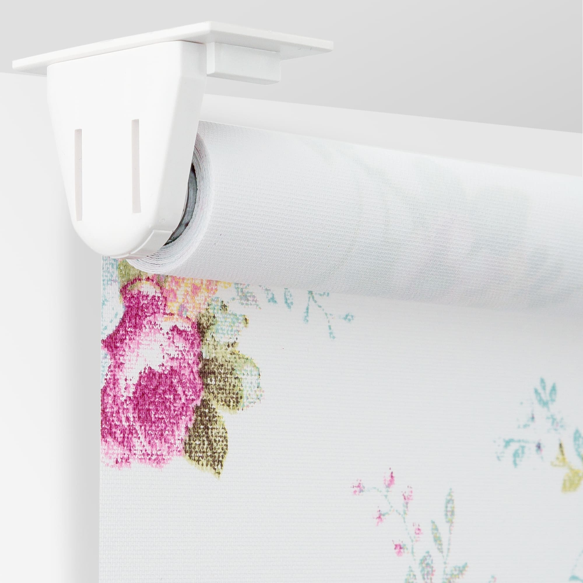 82028963 Штора рулонная «Цветы», 70х160 см, цвет белый Santreyd  - Вид №2