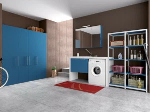 Archeda Постирочный шкаф из нпл с раковиной Laundry
