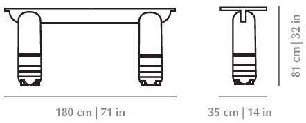 DOOQ Консоль из дерева и мрамора sun-id-1487343 - Вид №3