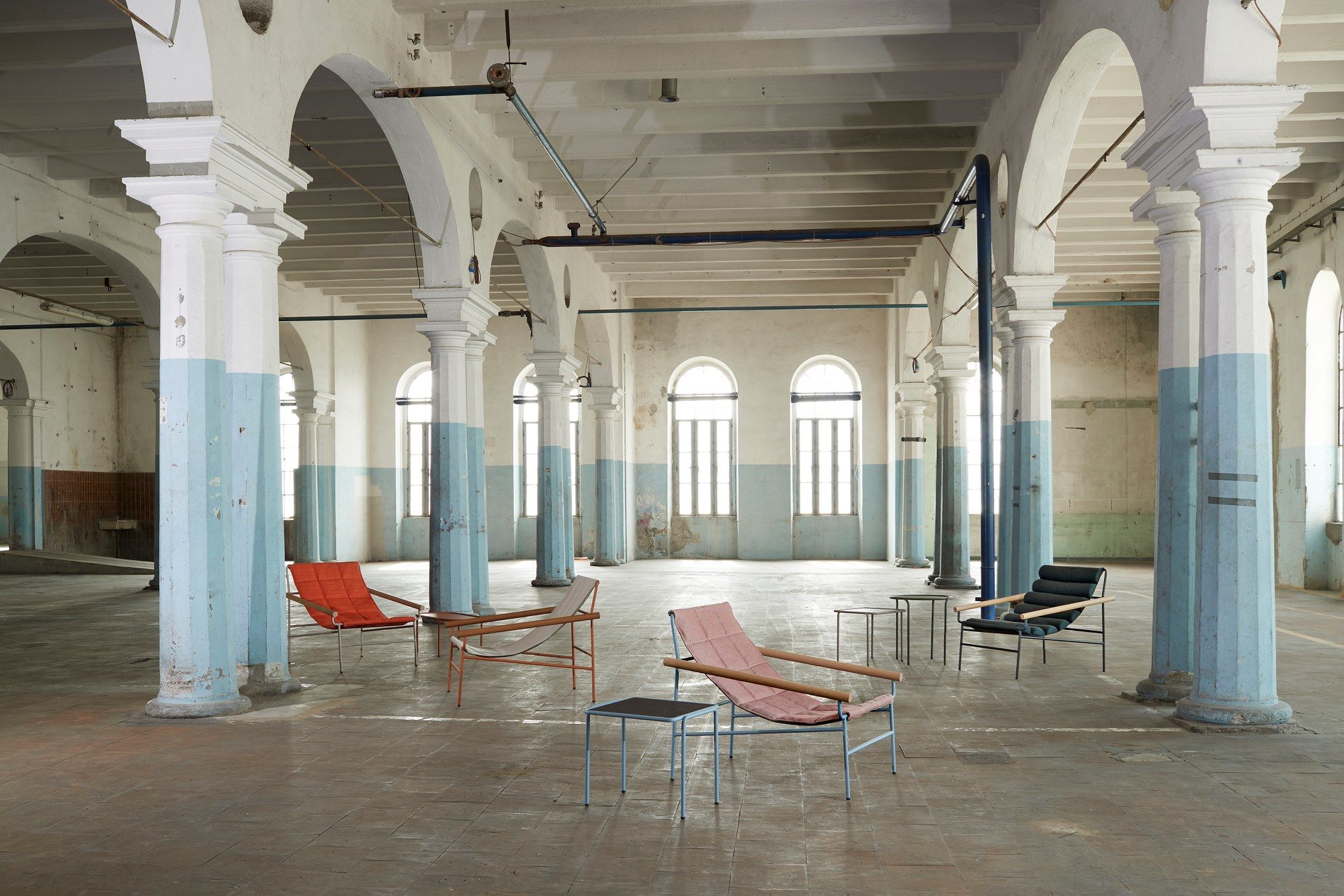 Прямоугольный журнальный столик из окрашенного металла и пробки S-CAB Dress_Code ARCH-00020046 - Вид №2