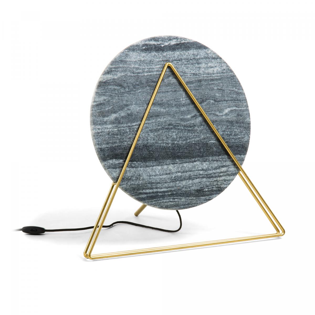 053542 Настольная лампа VERSUS мраморная черная La Forma Versus  - Вид №1