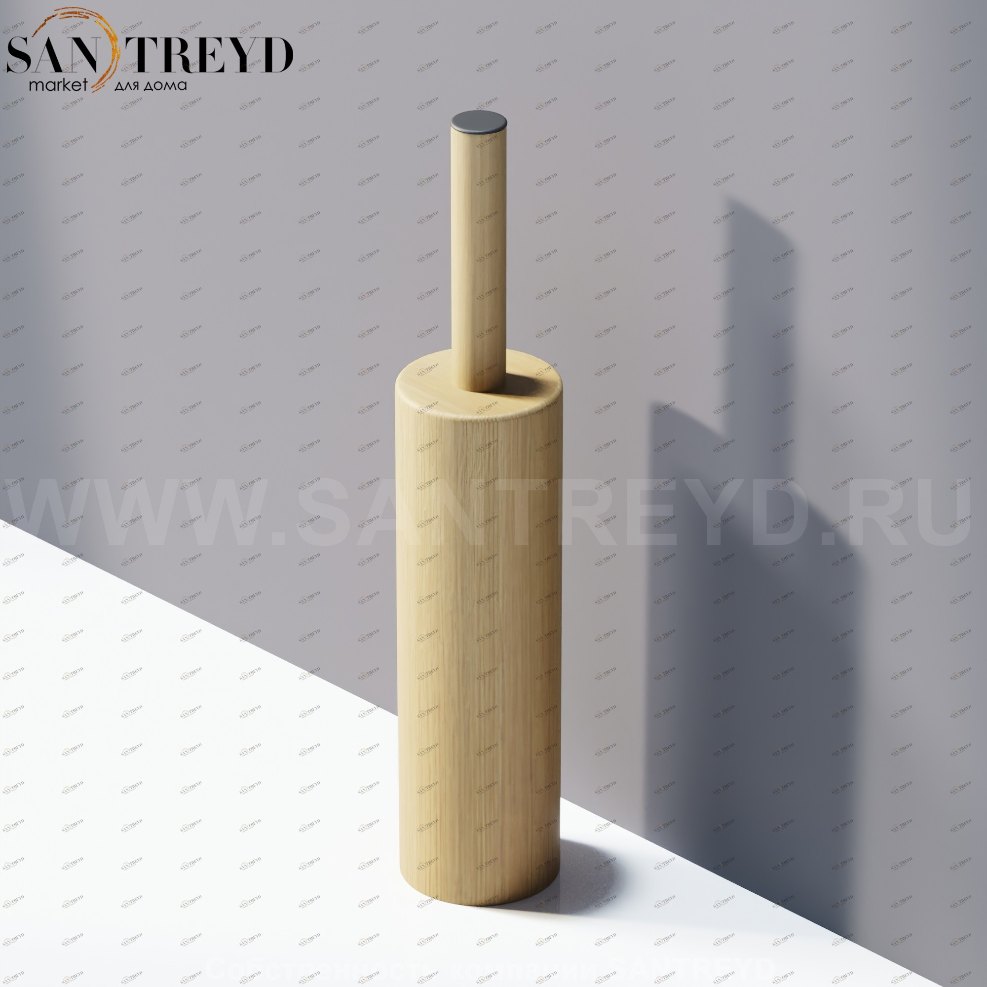 Agape DOT LINE Туалетный ёрш напольный натуральный дуб ADTL0456.RT ADTL0456RT