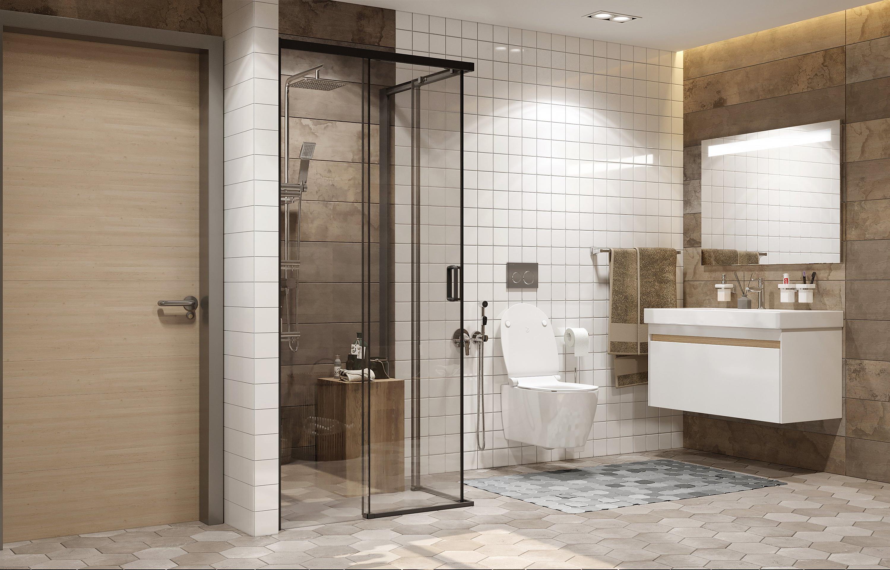 Душевое ограждение Ambassador Queen 11011204Black (1000x1000x2000), 1 место  - Вид №3