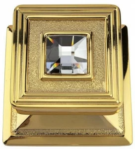 LINEA CALI' Ручка двери из хромированной латуни Opera crystal