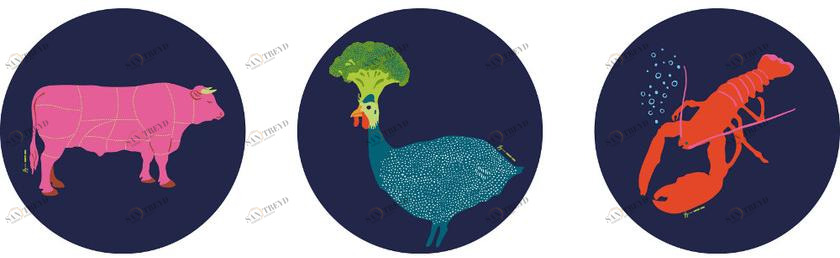 CONCEPTUWALL Декор из клейкой ткани Bonmiamiam sun-id-1346254