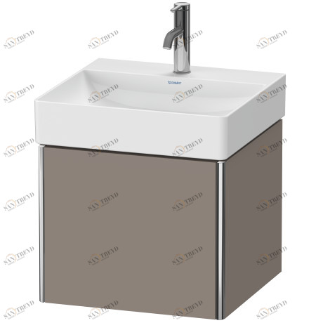 XS405904343 XSquare Тумбочка подвесная Базальт матовый, декор Duravit
