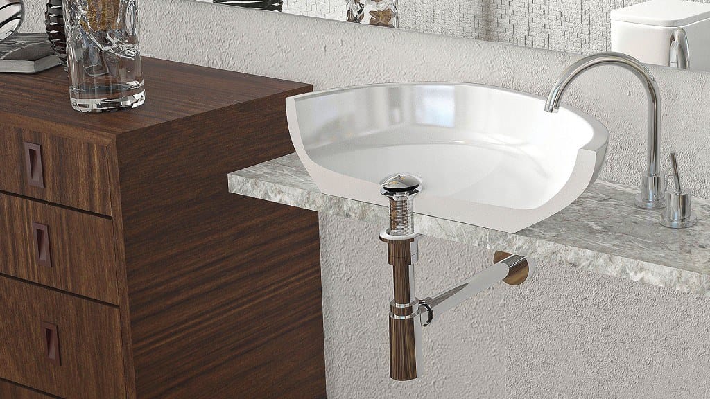 Раковина из АБС-пластика для умывальника и биде Bonomini Royal ARCH-00131820 - Вид №1