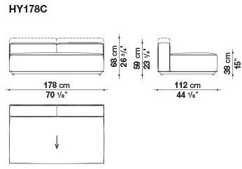 B&B Italia Outdoor Садовый диван из модульной ткани sun-id-1410409 - Вид №20