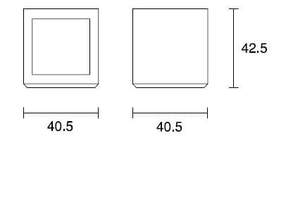 Бетонное наружное сиденье SIT План ARCH-00131487 - Вид №5