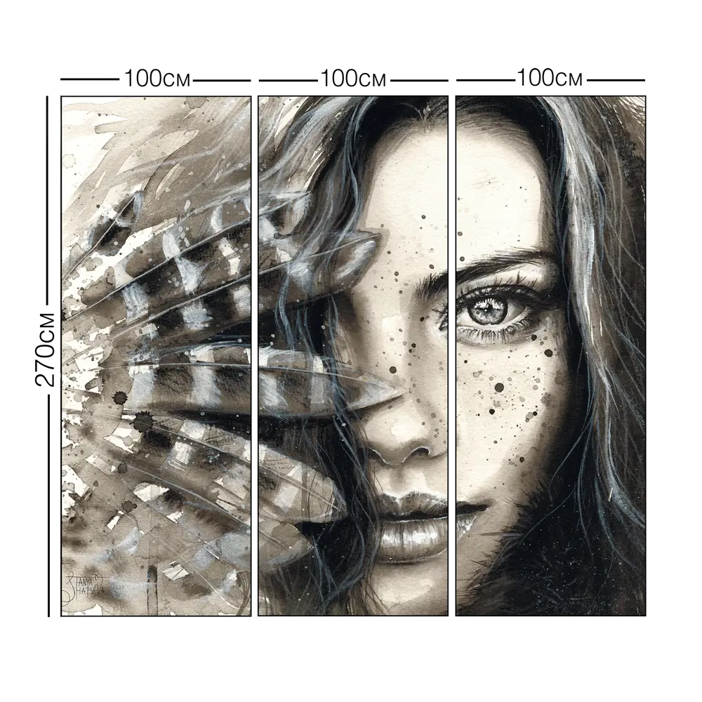 Фотообои Хиппи флизелиновые 300x270 см L13-197 FBRUSH 3D FLIZART STLM-2143781 - Вид №3