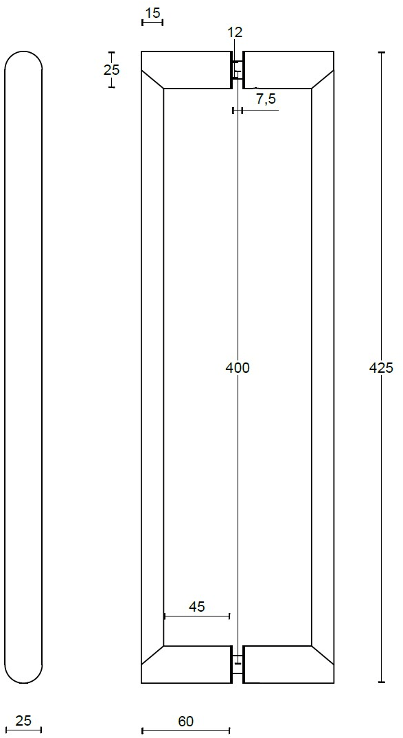Formani Ручка из матового черного ПВХ Arc sun-id-1350106 - Вид №3
