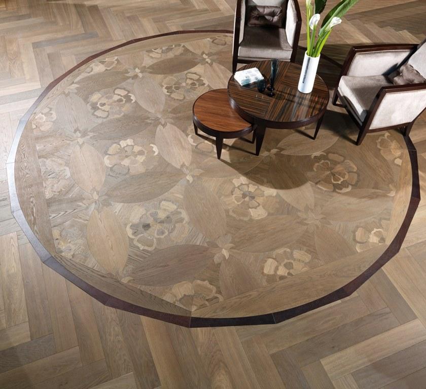 FOGLIE D'ORO Геометрический пол из орехового дерева I moduli design sun-id-1348738 - Вид №6