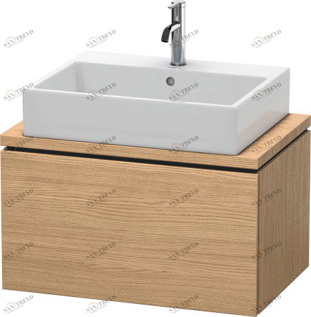 LC580105252 Тумбочка для компактной консоли L-Cube #LC5801 720 x 477 мм Европейский дуб, декор Duravit