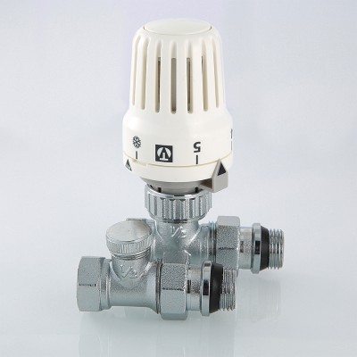 VT.046.N.04 Комплект терморегулируюшего оборудования для радиатора прямой Valtec 1/2"  - Вид №8