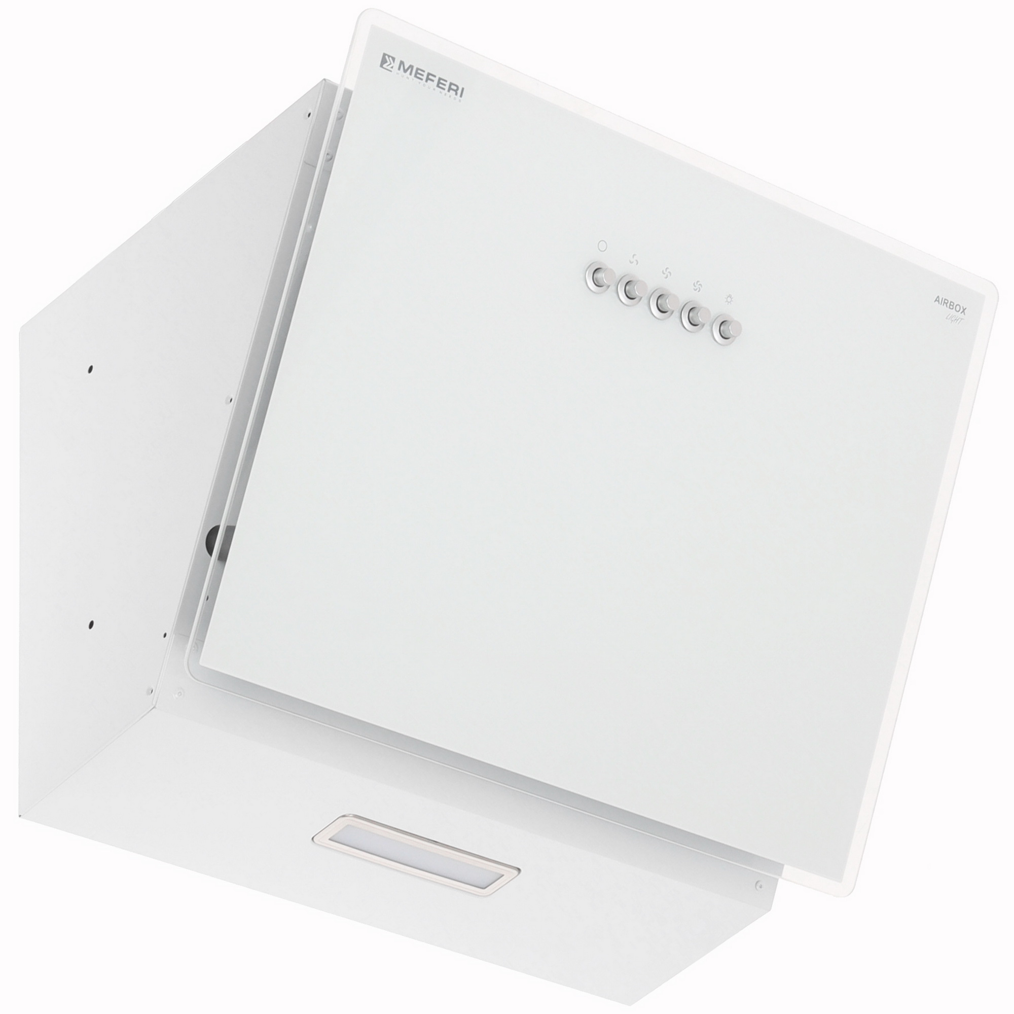 9168698 Вытяжка наклонная Meferi AIRBOX45WH LIGHT белый STDN-0039456
