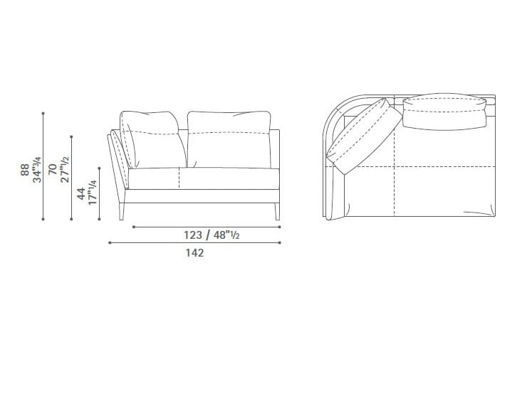 Модульный диван Poltrona Frau коллекция - диваны и кресла ARCH-00016309 - Вид №9