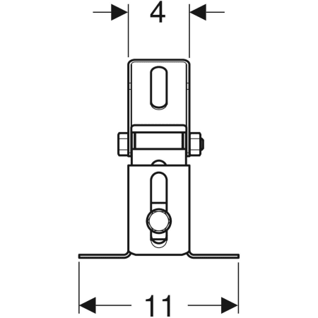 461.191.00.1 Уголок Geberit GIS регулируемый, для скоса крыши Geberit  - Вид №2