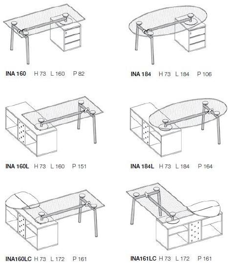 NEWTOM by Ultom Овальный стеклянный стол с ящиками Isotta sun-id-1498559 - Вид №2