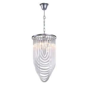 Подвесной светильник Murano 3 chrome от Delight Collection KR0116P-3 DELIGHT COLLECTION ДИЗАЙНЕРСКИЕ 243903 Прозрачный;хром