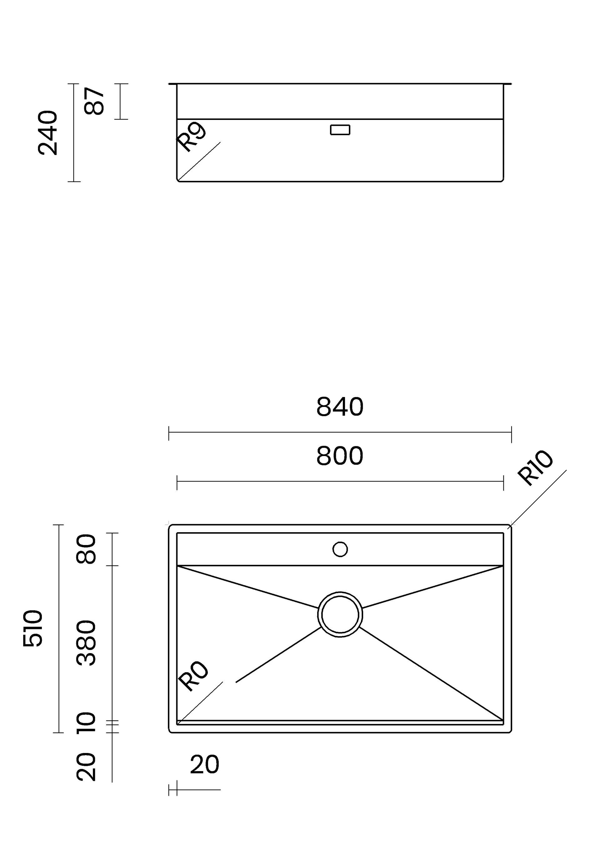 Раковина из нержавеющей стали TASCA PHANTOM BACK ARCH-00122684 - Вид №18