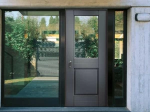 COCIF Бронированная входная дверь для улицы со стеклянными панелями Vetro