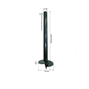 Свая винтовая 108x2500 мм
