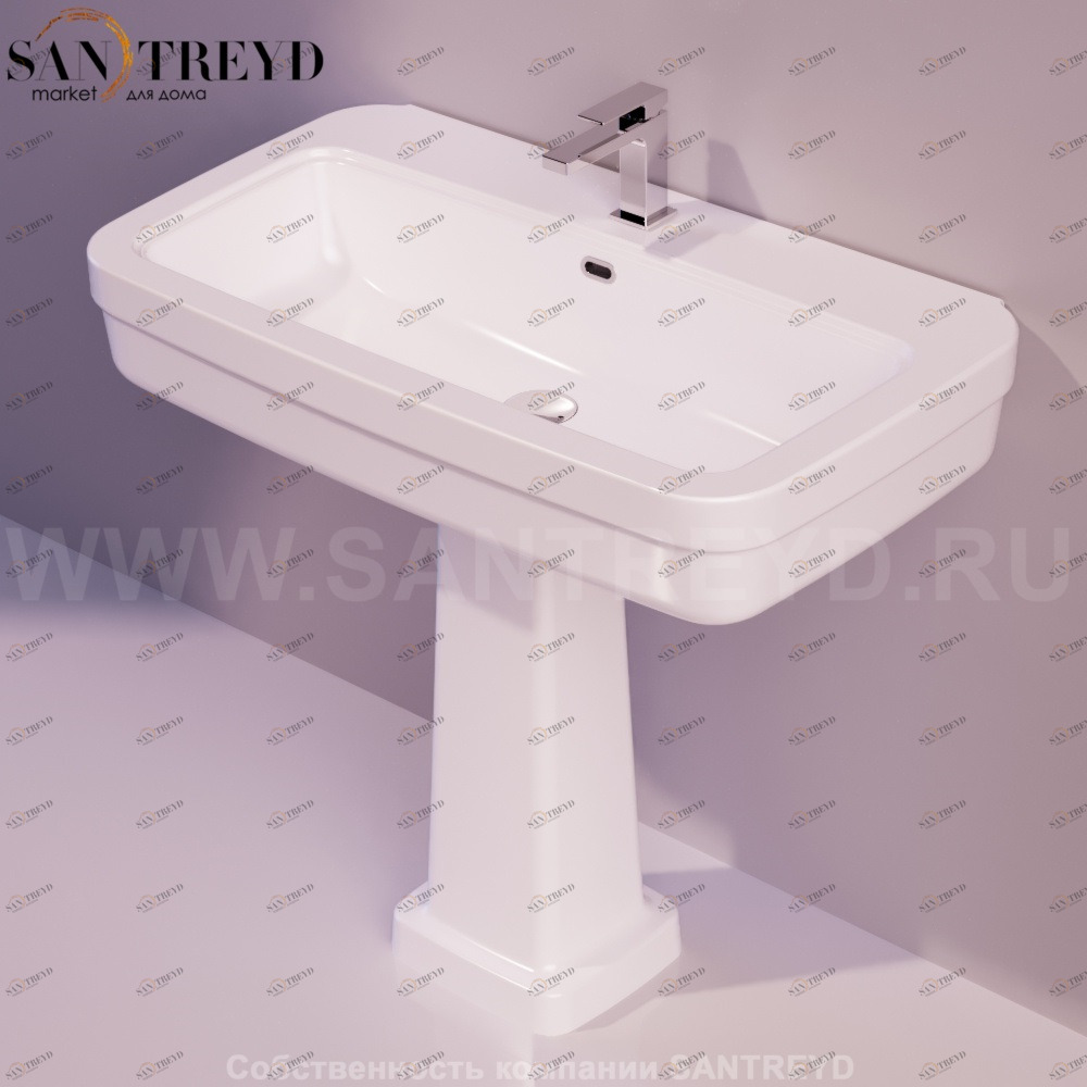 EVO12BIANCO Подвесная раковина настенная прямоугольная Simas Evolution белая