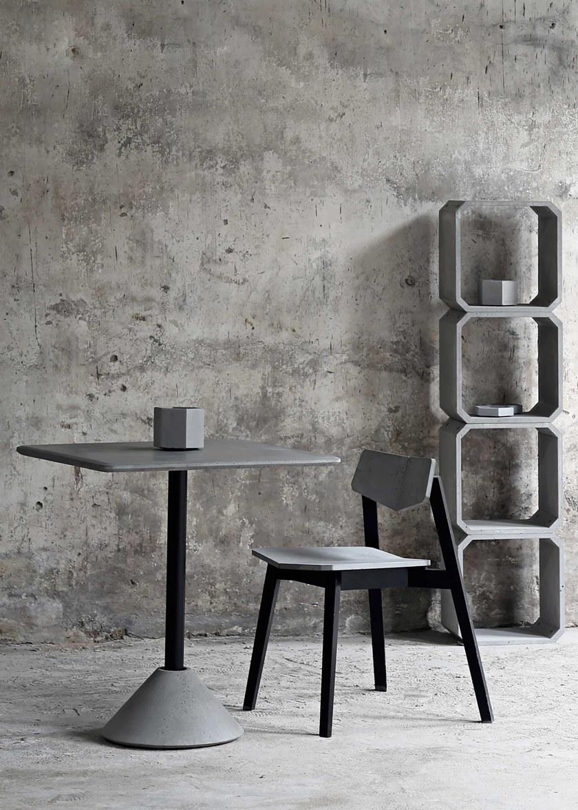 Bentu Design Бетонный стул с открытой спинкой  C212150  - Вид №2