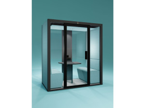 Многосторонняя акустическая офисная кабина со встроенным освещением