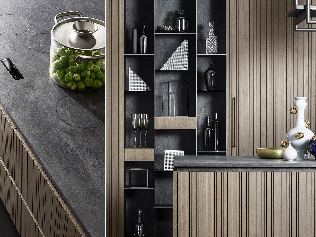 Кухня с островом и колоннами TM Italia Cucine ARCH-00136367 - Вид №4