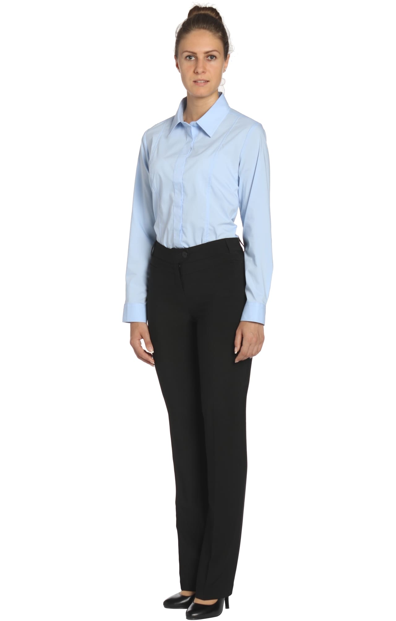 62505 Рубашка женская  sky blue El-Risto  Корпоративная одежда  размер 44 (M)  - Вид №8