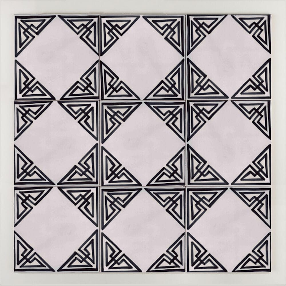 Пол / покрытие из глины ручной работы La Riggiola черный и белый ARCH-00122284 - Вид №1