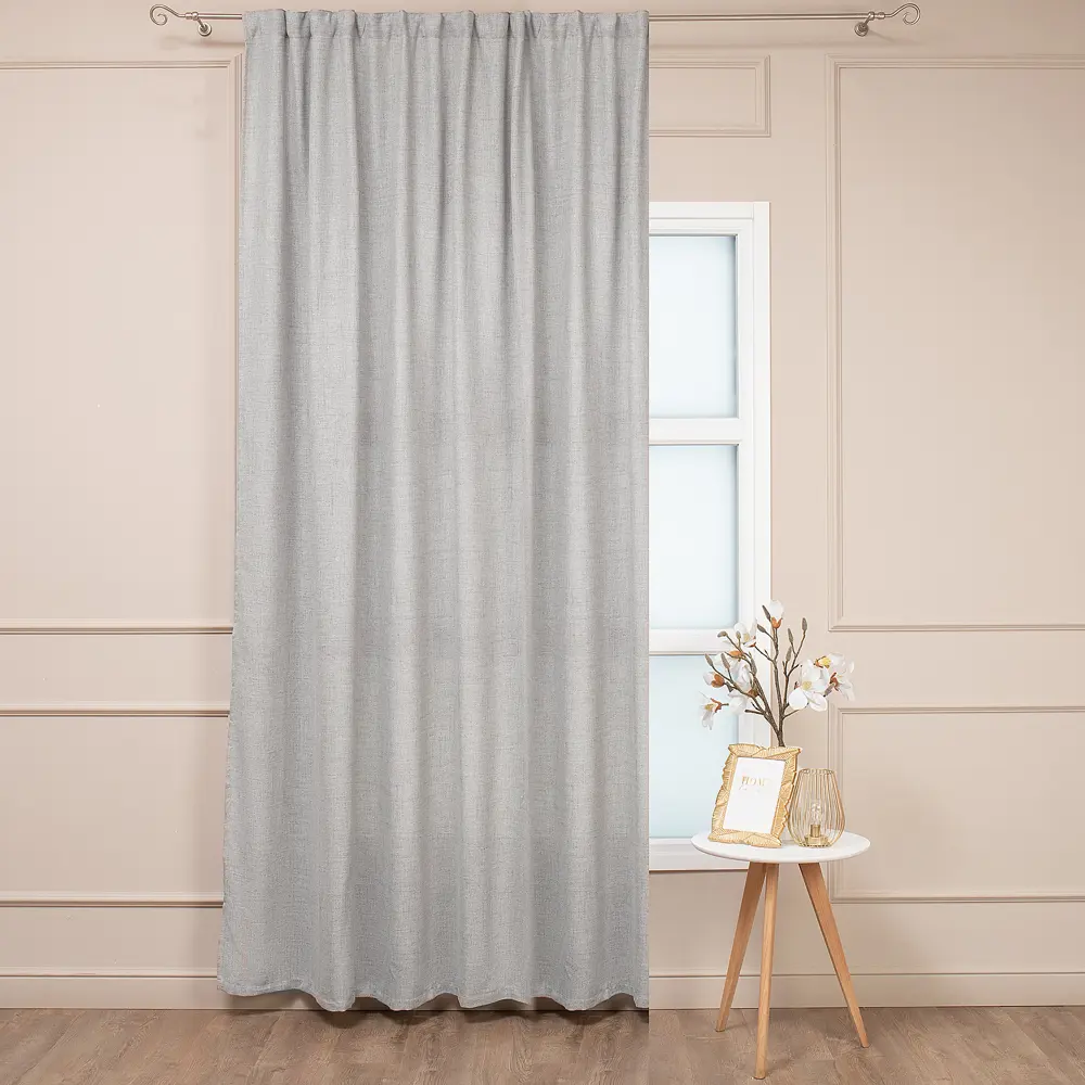 Штора на ленте AMORE MIO 200×280 см серый цвет 89433205 STLM-1581311