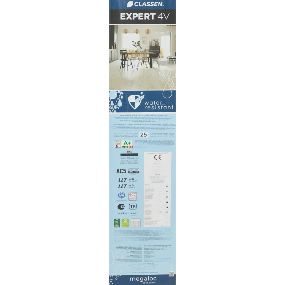Classen Expert 4V Дуб Салерно — водостойкий ламинат с фаской для коммерческих помещений 88109636 STLM-0890855 - Вид №11