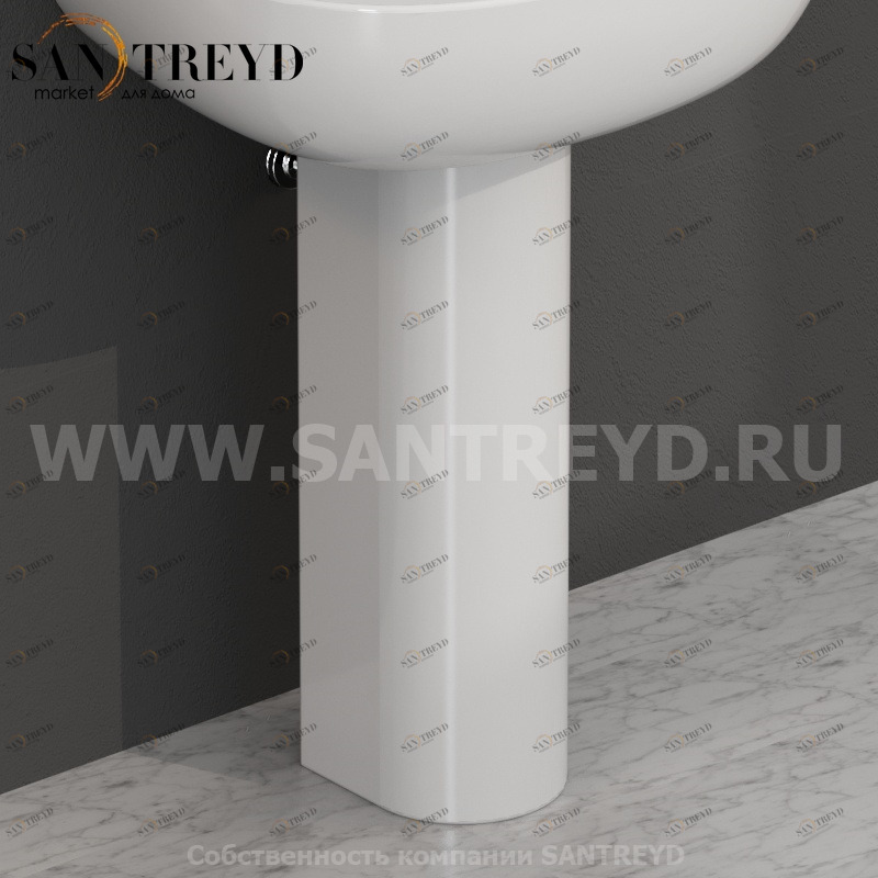 GR005BI Пьедестал 69 см цвет Белая глазурь Globo GRACE Италия Ceramica Globo