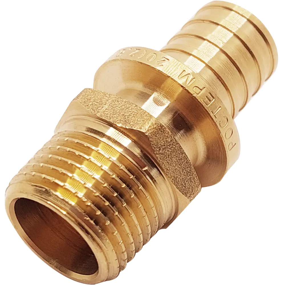 Переходник РОСТерм 1/2"×20 мм для труб PEX-а 82107671 STLM-0019106 - Вид №1