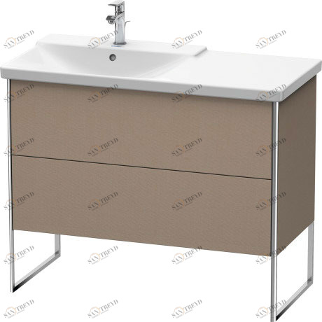 XS446507575 Тумбочка напольная XSquare #XS4465 1010 x 473 мм Лен, декор Duravit