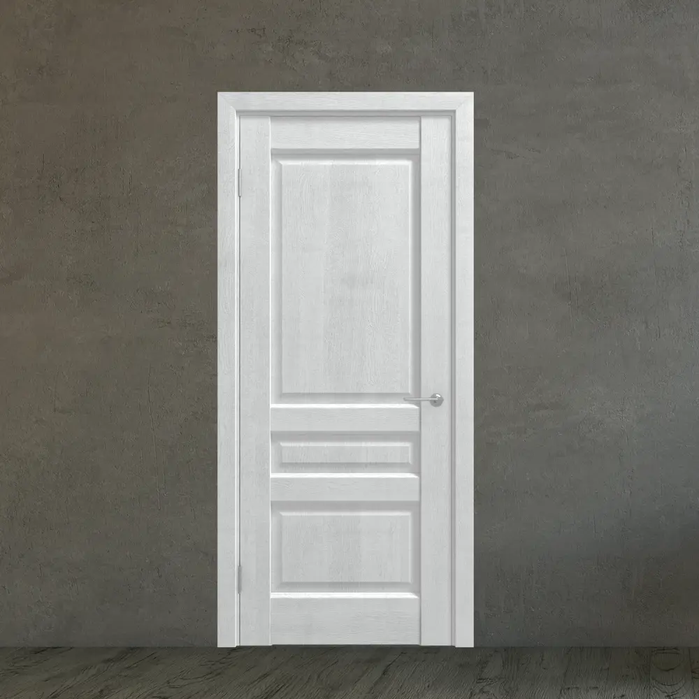 Дверь межкомнатная Artens Магнолия глухая ПВХ ламинация цвет айсберг 60x200 см (с замком и петлями) 83851429 STLM-2094602  - Вид №10