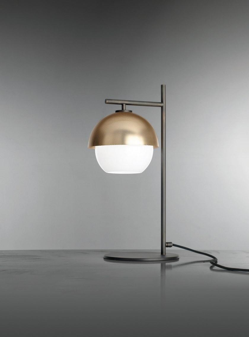 VeniceM Настольная светодиодная лампа из латуни с диммером Urban sun-id-1463562 - Вид №2