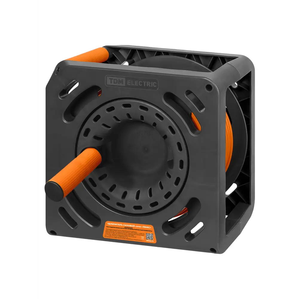 Удлинитель на катушке TDM Electric Люкс 4 розетки с заземлением ПВС 3x1.5 мм 20 м STLM-2192353 - Вид №7