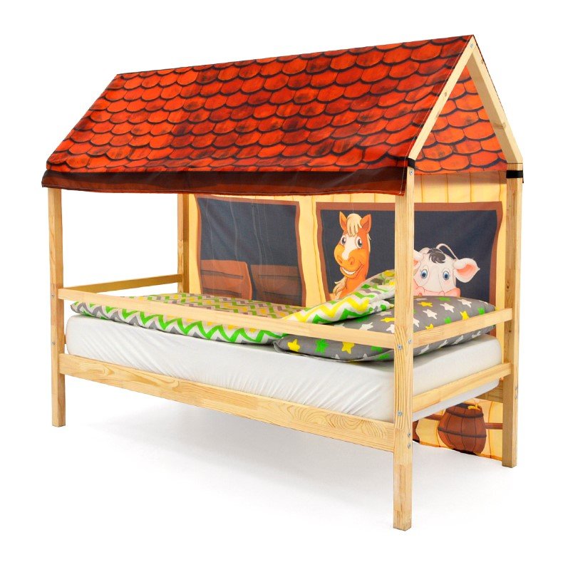 Накидка для кровати-домика Svogen игровая "Ферма" БЕЛЬМАРКО  00-3873221 Желтый Santreyd  - Вид №2