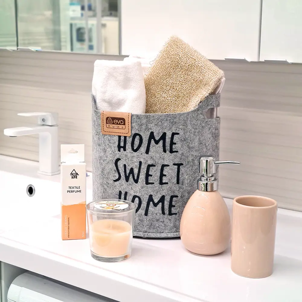 Органайзер для хранения Корзинка Sweet home 25х20х24см 7л Eva Santreyd STLM-2128354 - Вид №3