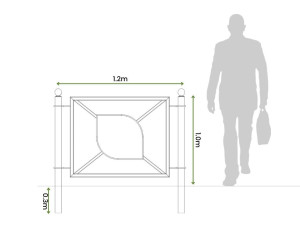 Стальной забор с порошковым покрытием