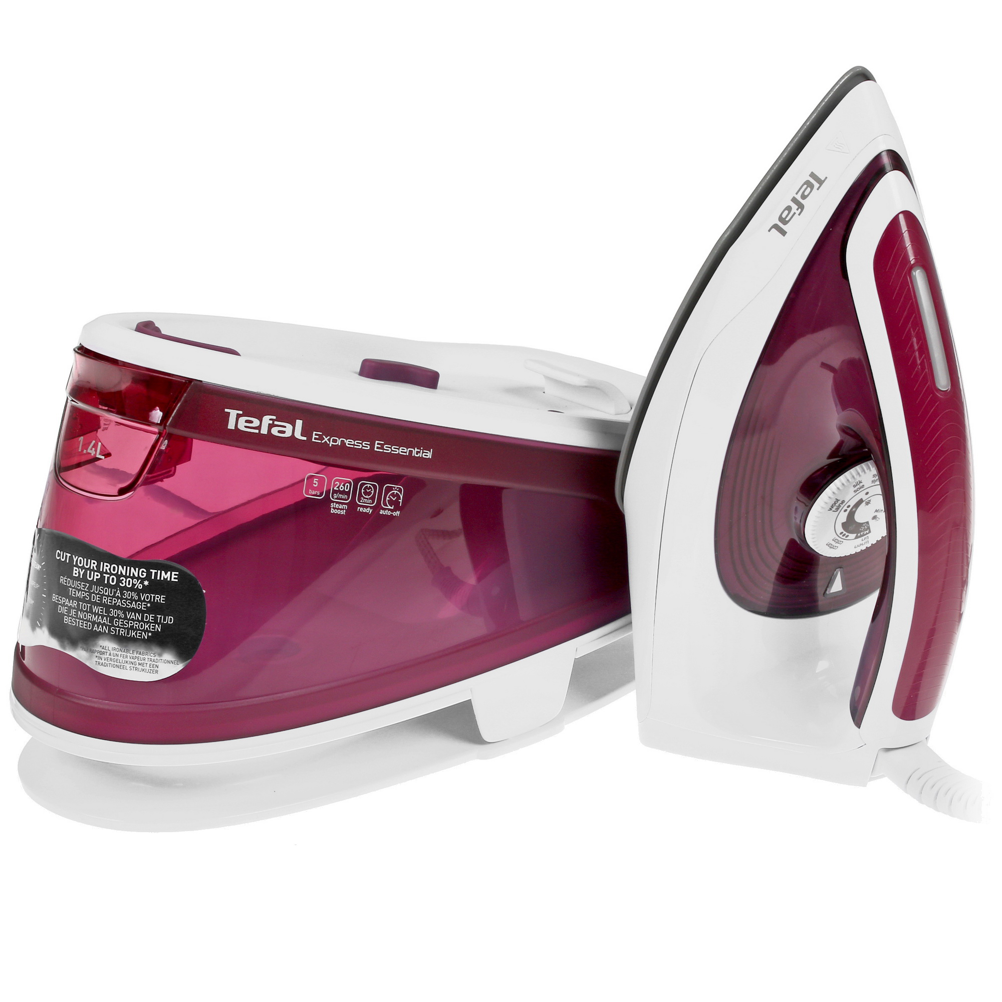 1651889 Парогенератор Tefal Express Essential SV6110E0 бордовый STDN-0062712