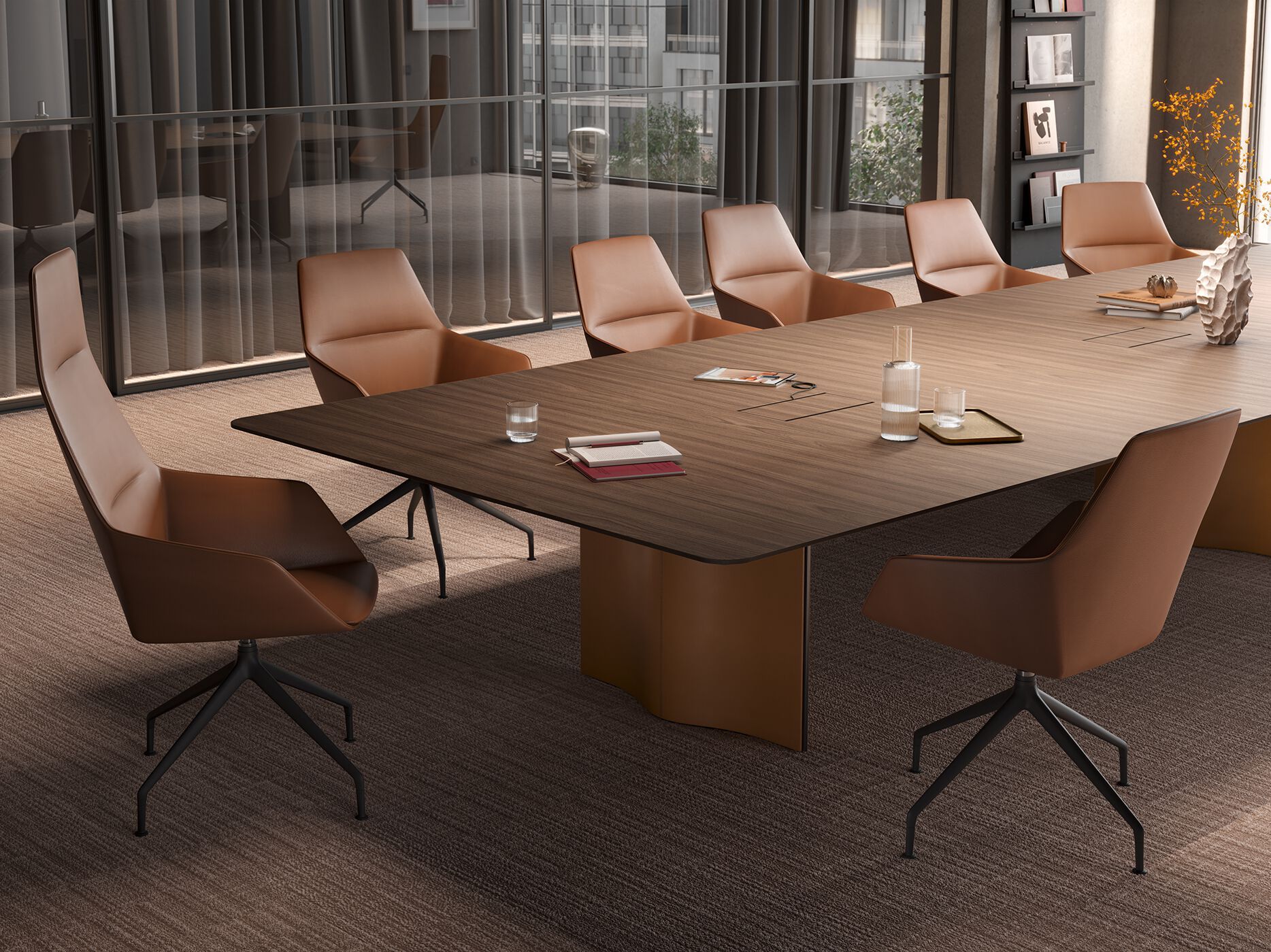 Прямоугольный стол для совещаний Brunner волна ARCH-00085600 - Вид №2