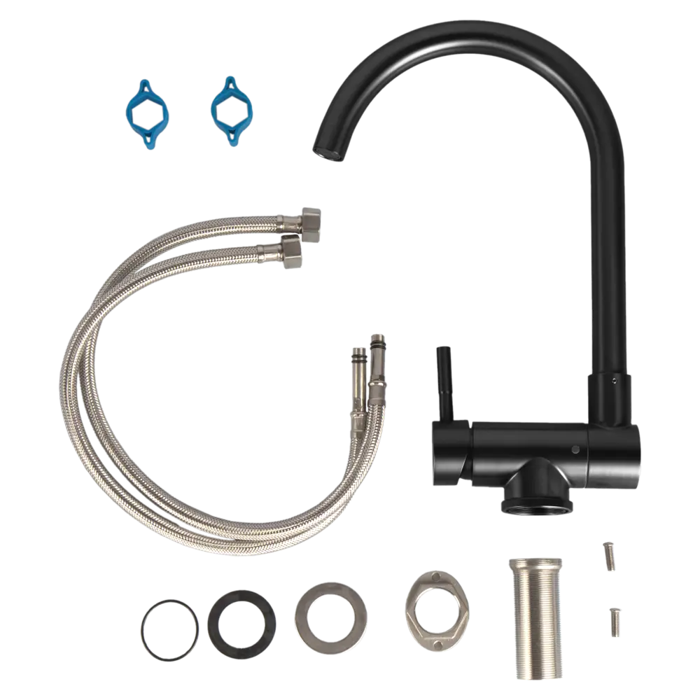 Смеситель для кухни Konsensa общая высота 35 см цвет черный STLM-2038569 - Вид №3