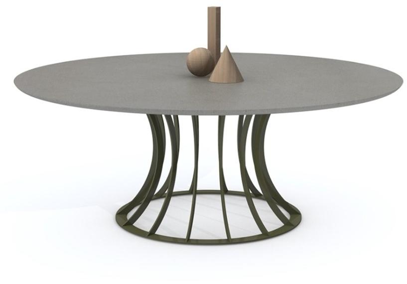 Vela Arredamenti Круглый обеденный стол из стали sun-id-1492522 - Вид №7