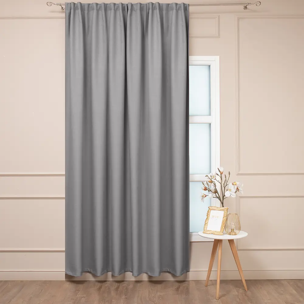 Штора AMORE MIO неоклассика серая 200×280 см 89433202 STLM-1581409